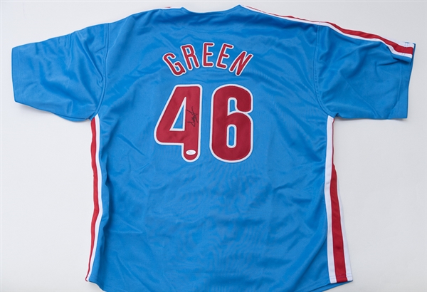 Dallas Green Autographed Phillies Jersey (JSA COA) - Manager of the 1980 WS Champions