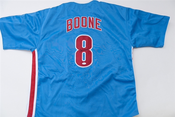 Bob Boone Signed Phillies Style Jersey (JSA COA)
