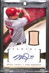 2014 Panini Immaculate Mike Trout Autograph Bat Relic Card #20/49