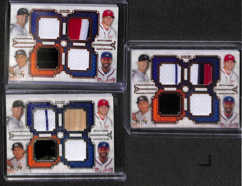 Lot Of 9 Bryce Harper Rookie/Relic/Insert Cards