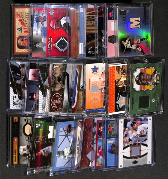 Lot Of 30 Baseball HOF Relic Cards w. Sam Rice