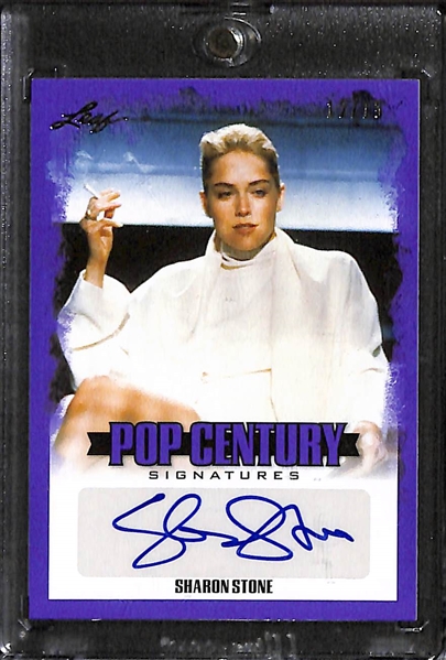 Lot Of 13 Entertainment Autograph & Relic Cards w. Sharon Stone Autograph