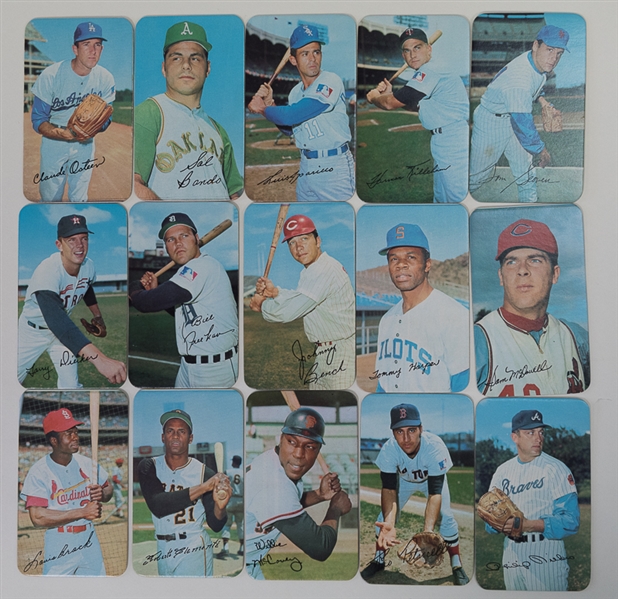 1970 Topps Super Baseball Complete Set (42) w/ Empty Wax Box and Wrapper