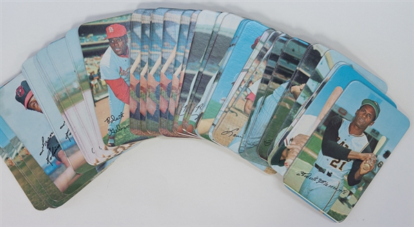 1970 Topps Super Baseball Lot of 38 Cards (Mainly Stars inc. Clemente, Aaron, Rose, Mays, +)