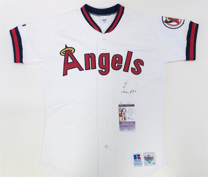 Nolan Ryan Autographed California Angels Baseball Jersey (JSA)