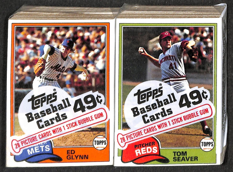 Lot of (13) Topps 1981 Baseball Cello Packs - Includes (13) packs of 28 cards