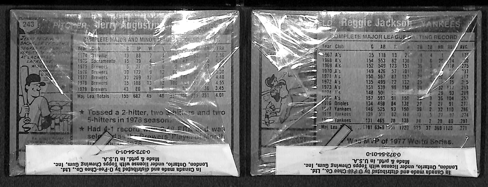 Lot of 2 - 1980 Topps Cello Packs - One With Nolan Ryan on Top!