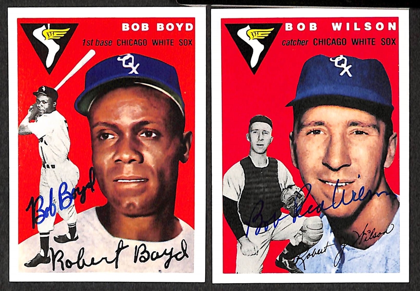 Lot of 19 Tigers and White Sox Autographed 1952/1954 Topps Archives Cards w/ Pesky, Boone, Trucks, Fain, Kretlow, +