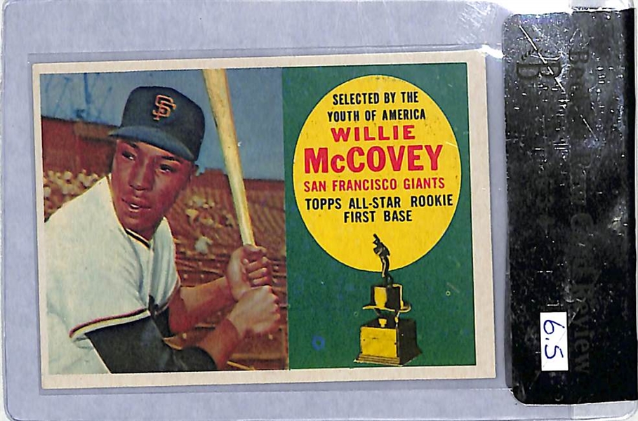 (4) Card Willie McCovey 1960-1961 Topps Lot Including 3 Rookies