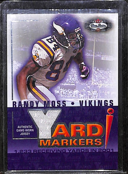 Lot Of 100 Football Relic Cards w. Randy Moss