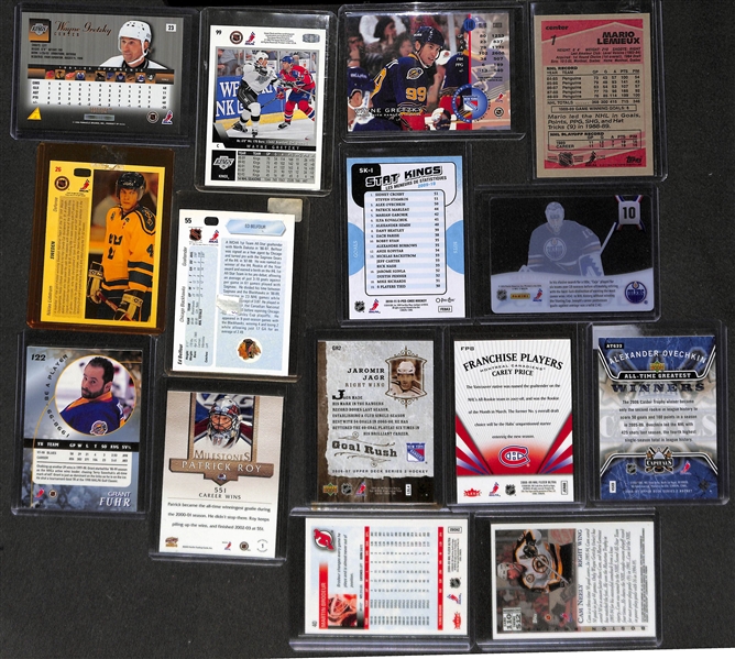 Lot Of 250+ Hockey Stars/Inserts/Parallel Cards w/ Gretzky