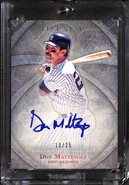 Lot Of 24 Baseball Autograph Cards w. Don Mattingly