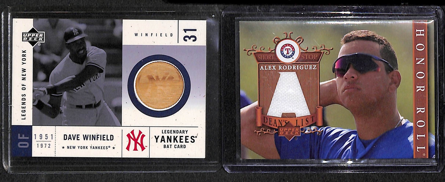 Lot Of 50 Baseball Stars Relic Cards w. Thurman Munson & Don Mattingly