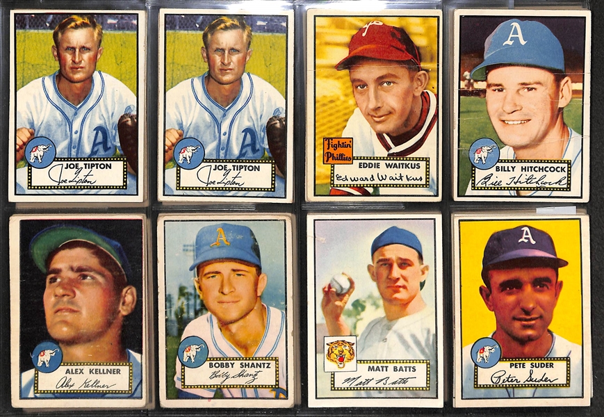 Lot Of 37 1952 Topps Baseball Cards w. Ashburn