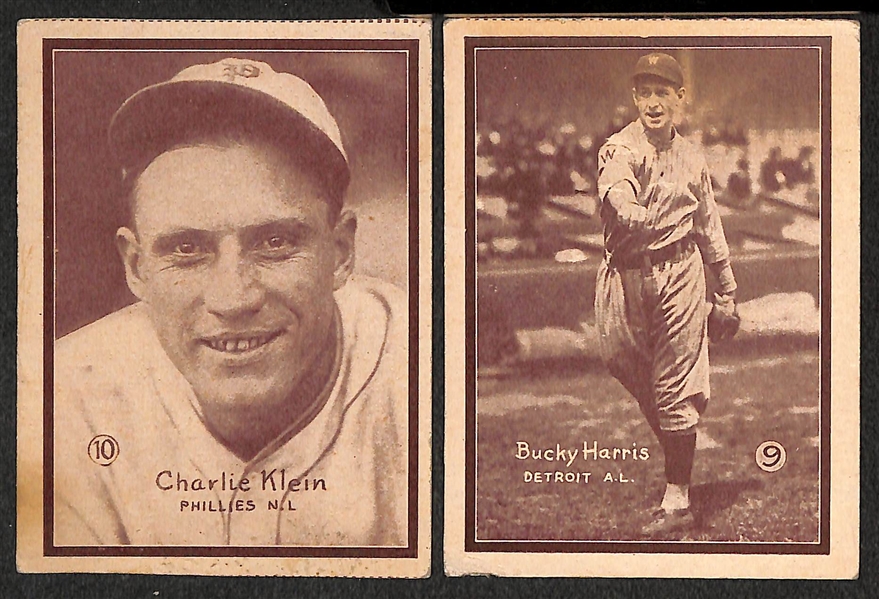 Lot of 28 Assorted 1931 W517 Cards w. Chuck Klein
