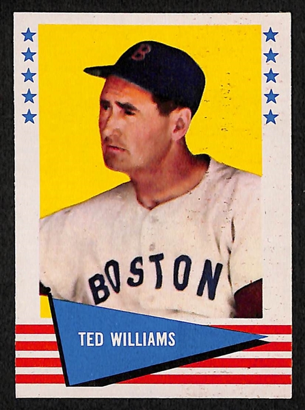 1959 Fleer Ted Williams Original Wrapper & 11 - 1959 Fleer Ted Williams Cards;  Also 1961 Fleer Ted Williams Card