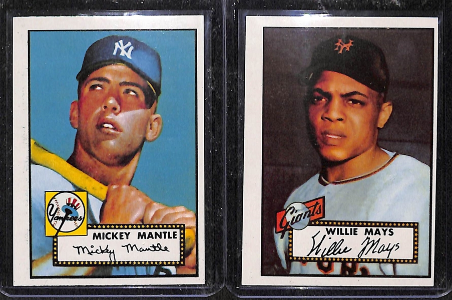 1952 Topps Complete Reprint Set (402 cards) inc. Mantle, Mays, Berra, Robinson (made in 1983)