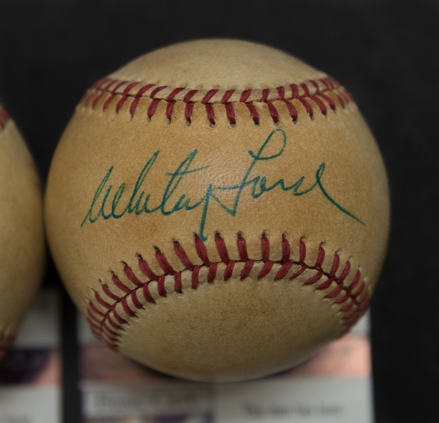 Whitey Ford, Hoyt Wilhelm, & Duke Snider Signed Baseball Lot (JSA COAs)