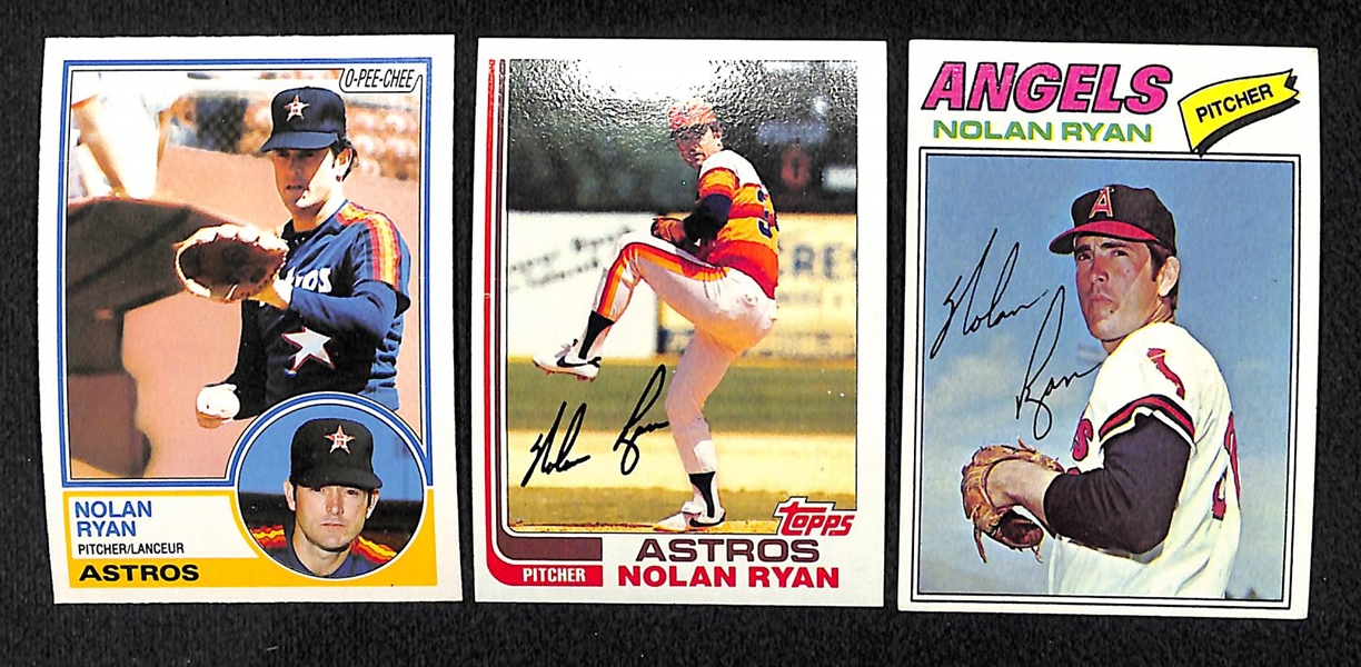 Nolan Ryan, Tom Seaver, & Jim Palmer Topps Lot (15 cards)