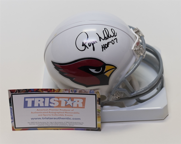 Roger Wehrli Signed Cardinals Mini Helmet - Tristar COA