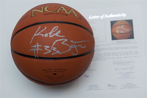 Kobe Bryant Signed & Inscribed Rawlings Basketball from his Early Years - Inscribed w. High School Number - JSA