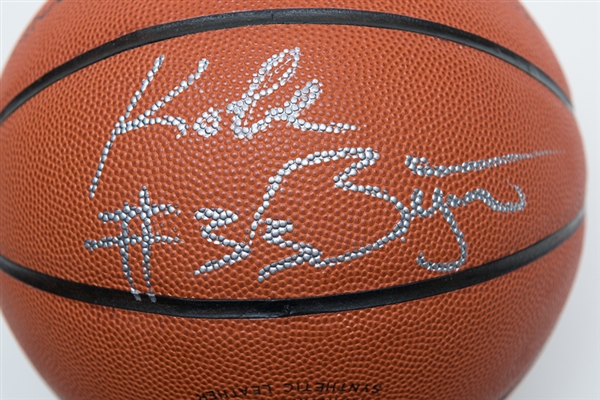 Kobe Bryant Signed & Inscribed Rawlings Basketball from his Early Years - Inscribed w. High School Number - JSA