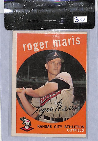 Lot of (3) Roger Maris 1960-1961 Cards
