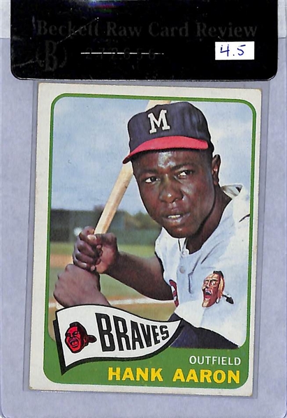 (4) Vintage 1960 HOFer Baseball Cards - Aaron, Musial, B. Robinson