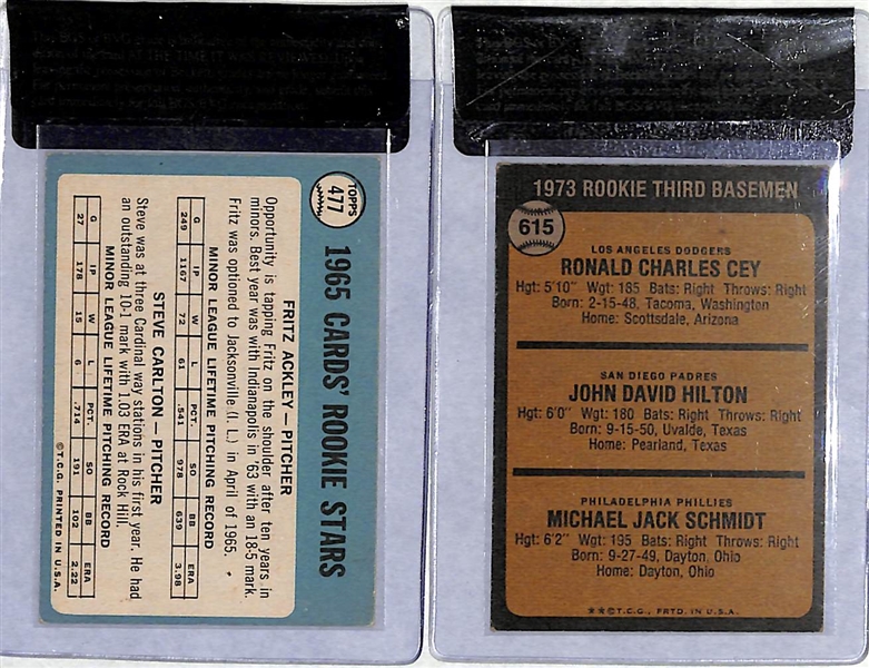 Mike Schmidt and Steve Carlton Rookie Cards