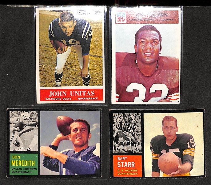Lot of 130+ 1962-1982 Football Star Lot - LOADED in EX-NM Condition!