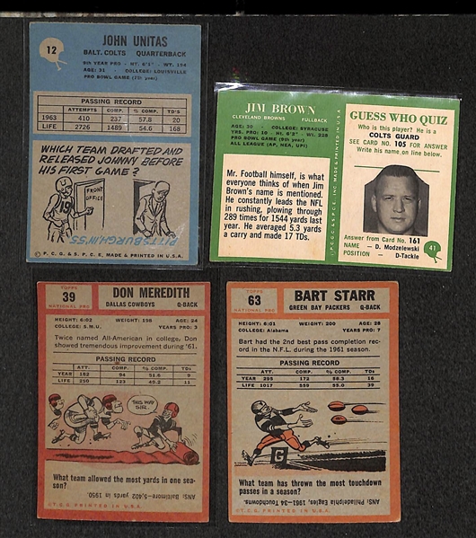 Lot of 130+ 1962-1982 Football Star Lot - LOADED in EX-NM Condition!
