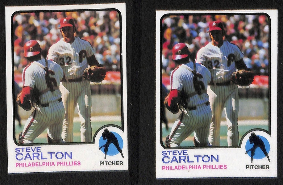 Steve Carlton Topps Baseball Card Lot of 10 Cards from 1969-1975