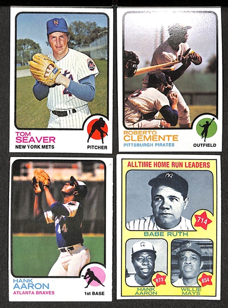 1973 Topps Baseball Set - 1st 4 Series Up To Card #528
