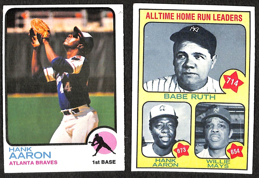 1973 Topps Baseball Set - 1st 4 Series Up To Card #528