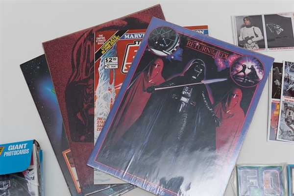 Star Wars Lot - Complete Sets/Non Sport Cards & Wrappers/Stickers/Comic Books/Giant Photo Cards/More!