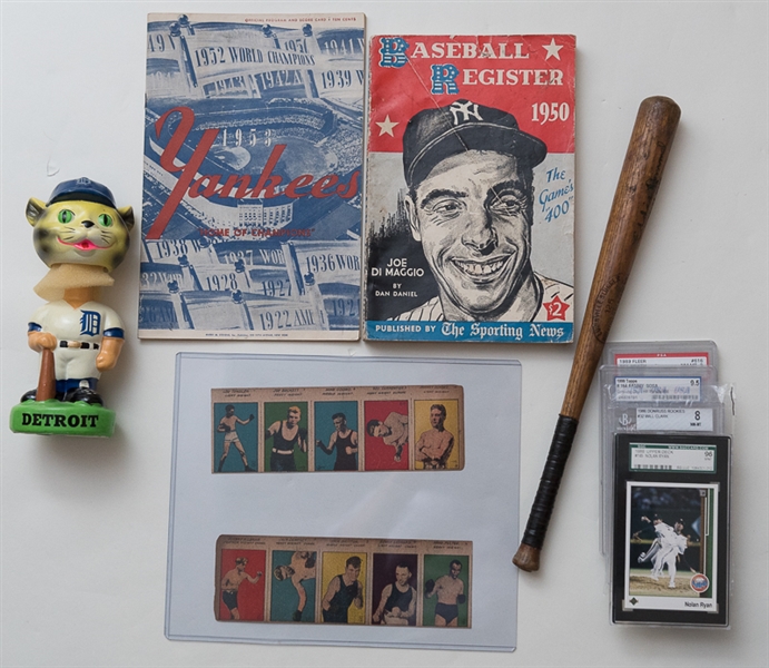 Sport & Non-Sport Grouping of Stamps, Postcards, Programs, Strip Cards, More!