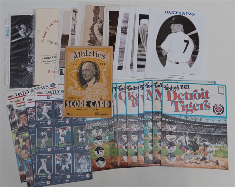 Baseball Themed Sports Books, Programs, and Memorabilia