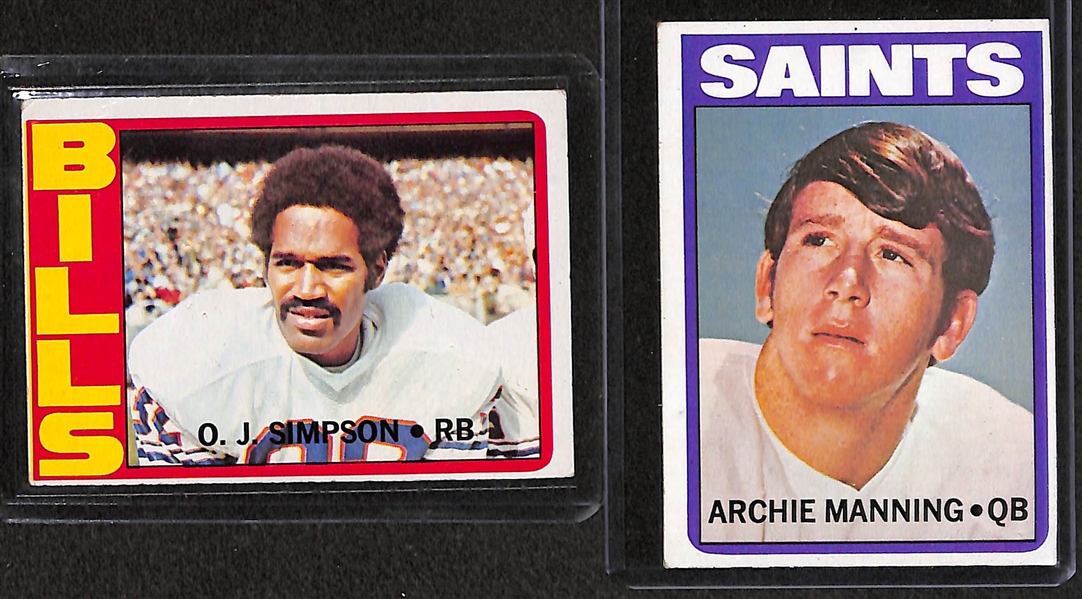 Lot of 41 Topps Football Stars from 1972, 1978, & 1979