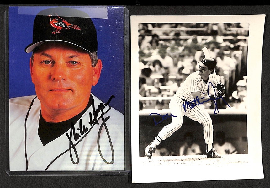 Baseball Autographed Memorabilia Lot w. Pete Rose & Robin Roberts
