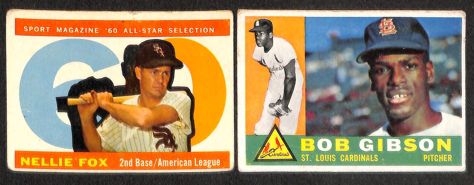  Lot of 12 - 1960 Topps Baseball Cards w. Mathews