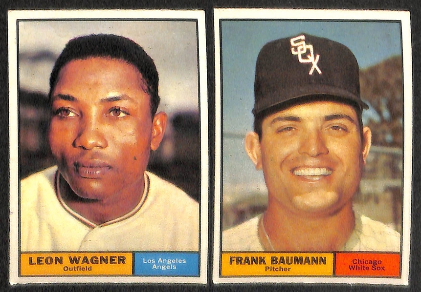 Lot of 16 - 1961 Topps High Numbers w. Leon Wagner