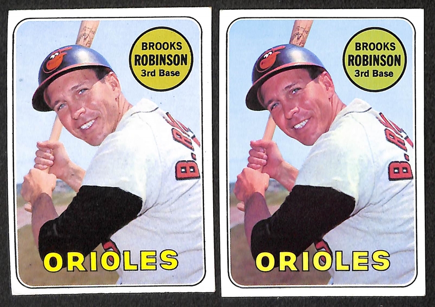 Lot of 15 - 1969 Topps Baseball Cards w. Reggie Jackson Rookie Card