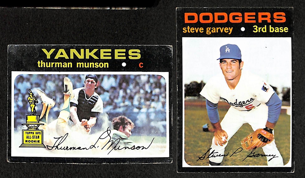 Lot of 19 - 1971-72 Topps Baseball Cards w. Jackson