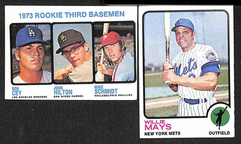 Lot of 18 - 1973-74 Topps Baseball Cards w. Schmidt Rookie Card