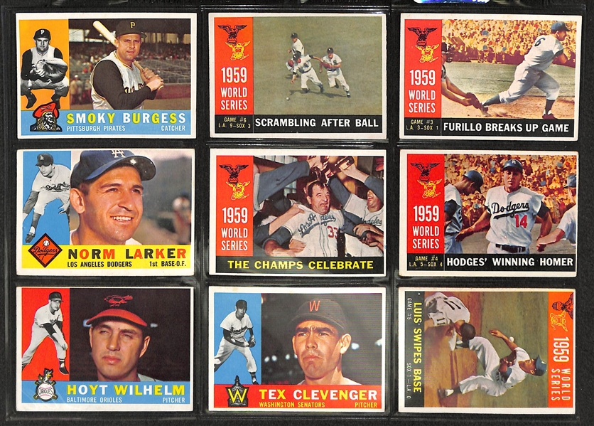 Lot of Approx 470 Different 1960 Topps Baseball Cards - A Great Starter Set!
