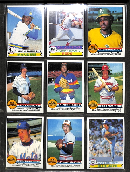 Complete 1979 Topps Baseball Card Set w. Ozzie Smith Rookie Card