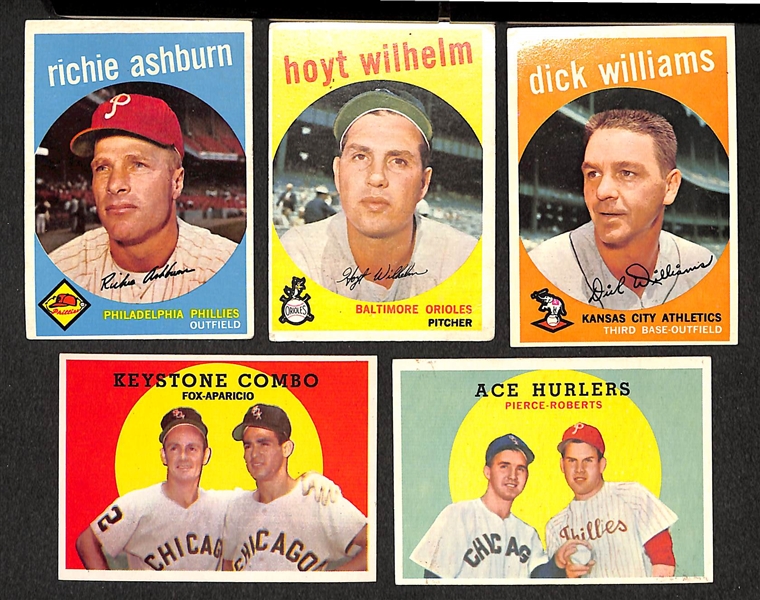 Approx. 700 Assorted 1959 Topps Baseball Cards w. Minor Stars