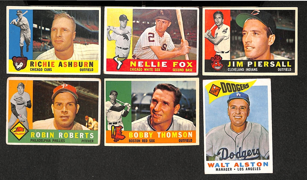 Approx. 700 Assorted 1960 Topps Baseball Cards w. Minor Stars