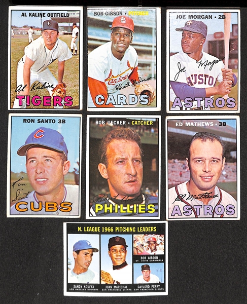 Approx. 500 Assorted 1967 Topps Baseball Cards w. Minor Stars