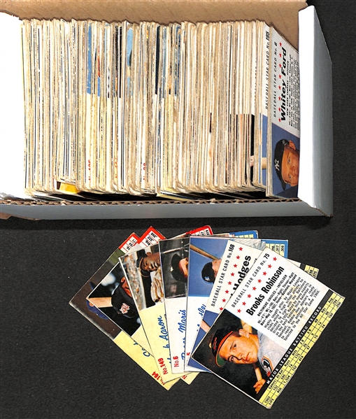 Approx. 200 Assorted 1961-1963 Post Baseball Cards w. Mantle